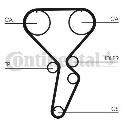 TRİGER KAYIŞI (159x290) MITSUBISHI MONTERA PAJERO 2.0 16V 99=> 5585XS - CONTI - OEM MD369960