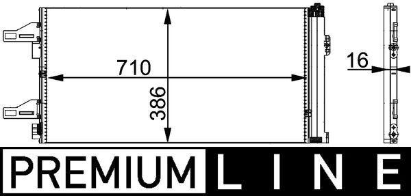 KLİMA RADYATÖRÜ (KONDANSATÖR) PEUGEOT BOXER 06> CITROEN JUMPER 06> FIAT DUCATO 06> 2.0-2.2 HDI - MAHLE - OEM 1649790580