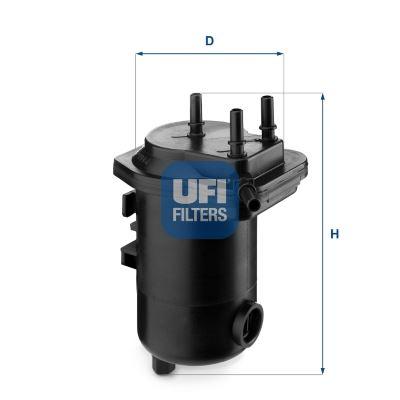 YAKIT FİLTRESİ MEGANE II 02>08 SCENIC II 03> 1.5dCi (DELIKSIZ) - UFI - OEM 8200186217