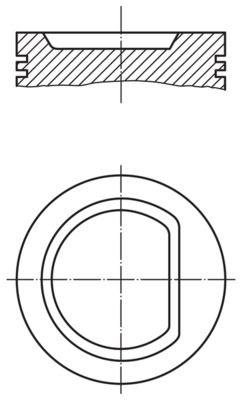 MOTOR PİSTON+SEGMAN (0.60) P306-P405-P806 2.0 16V (XU10J2/XU10J2C) 5MM ÇUKUR (86.60mm) - MAHLE