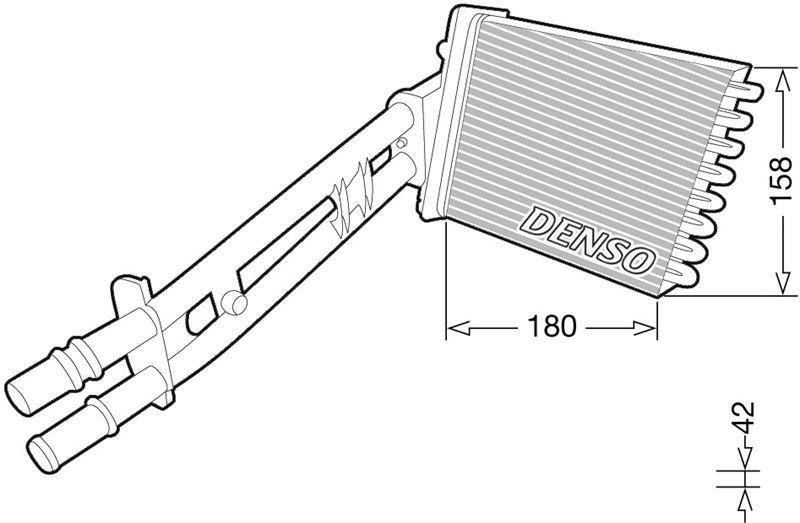 HEAT EXCHANGER. İNTERİOR HEATİNG FIAT 500 (C) (312) (07-) - DENSO - OEM 77364840