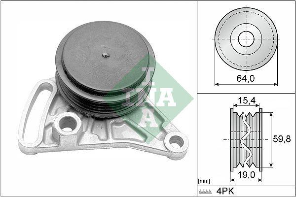 KLİMA GERGİ BİLYASI RULMANLI (KÜTÜKLÜ) PASSAT-A4-A6 1.6-1.8 - 1.9 TDI (AEB-ADR-AWT-AFN-AVF) - INA - OEM 058260511