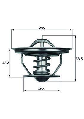 TERMOSTAT Thermostat insert — MAHLE TX3579 - MAHLE