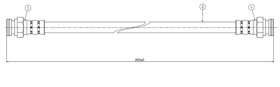 FREN HORTUMU arka Prairie M10 83-89 - CAVO - OEM 4620289911