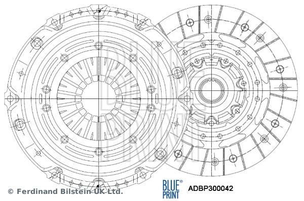DEBRİYAJ SETİ C4 I GRAND PİCASSO C4 I PİCASSO - BLUEPRINT - OEM 2052H7