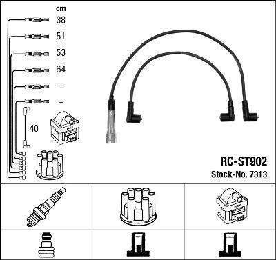 RC-ST902 ATEŞLEME KABLOSU - NGK