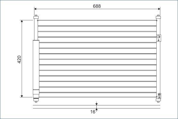 KONDENSER GRAND VITARA — VALEO VAL-814228 - VALEO - OEM 95310-64J00