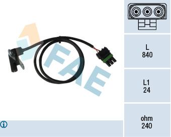 KRANK MIL SENSORU UCLU R9 R11 1.4 1.7 - FAE - OEM 7700722143