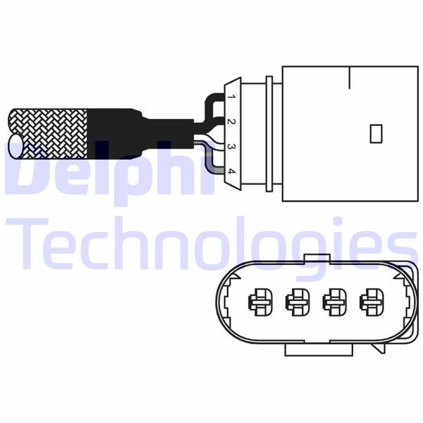 OKSİJEN SENSÖRÜ GOLF IV-BORA-TOLEDO 1.6 98-01 (0258005079) - DELPHI - OEM 032906265F