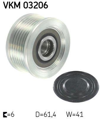 ALTERNATÖR KASNAĞI (RULMANLI) OPEL ASTRA H-VECTRA C-ZAFIRA-SIGNUM 1.9 CDTI 02> FIAT DOBLO-GRANDE PUNTO 1.9 JTD - SKF - OEM 9949129