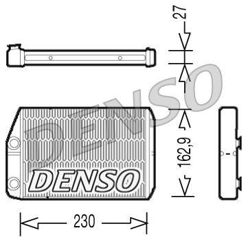 KALORİFER RADYATÖRÜ PEUGEOT BOXER III CITROEN JUMPER FIAT DUCATO III 06> (230X163X26) - DENSO - OEM 6448.R0