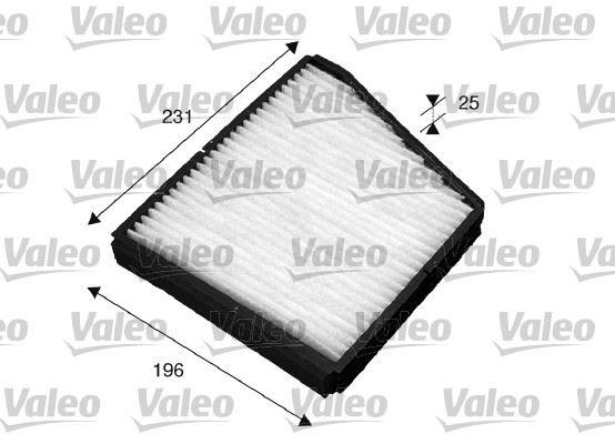 POLEN FİLTRESİ DAEWOO NUBIRA 1,6L 2,0L KLAJ 16v 97-> - VALEO - OEM 96190645