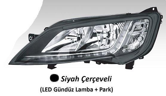 FAR MOTORLU SOL - SİYAH ÇERÇEVELİ LED (BALLAST DAHİL) DUCATO MAXI -P.BOXER - C.JUMPER 14=> - AYFAR - OEM 46862295