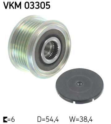 ALTERNATÖR KASNAĞI (RULMANLI) P206-207-307-308-406-407-PARTNER-C2-C3-C4-C5-C8-XSARA 1.4-1.6-2.0HDI - SKF - OEM 5705.4F