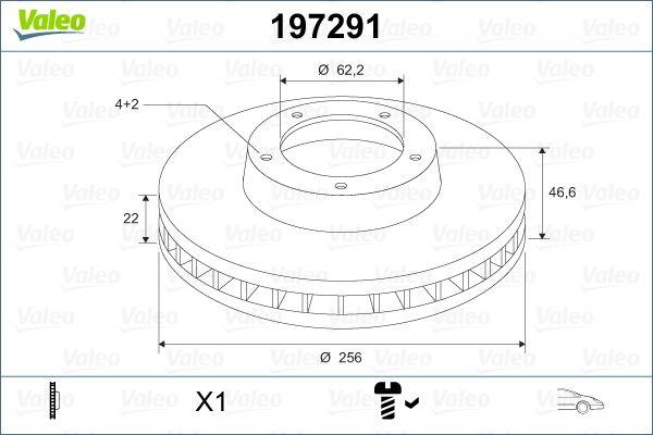 FREN DISKI ON X2 ACCENT ERA 2006-2011 PRIDE RIO 2005> I20 2007> - VALEO - OEM 51712-1G-000
