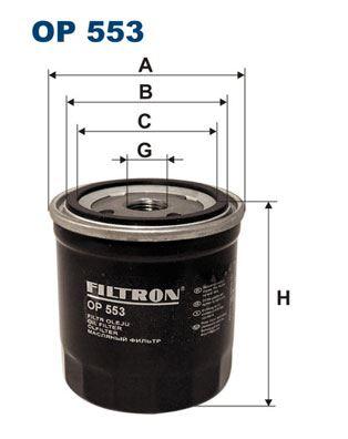 YAĞ FİLTRESİ CITROEN VISA 1.1 E 50HP 07/82-03/91 - FILTRON - OEM 1109.56