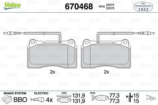 ÖN BALATA P607 00=>P807 02=> C8 02=>ULYSSE 3.0 V6 - VALEO - OEM 4252.07