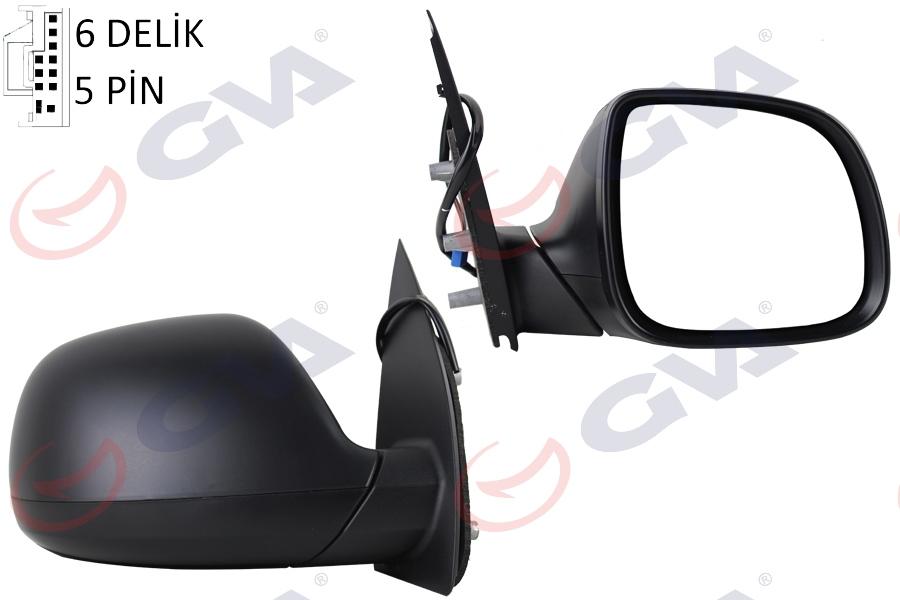 DIŞ DİKİZ AYNASI SAĞ AMAROK 09> ELEKTRİKLİ+ISITMALI+DESENLİ+KONVEKS 5 FİŞ VM-6190EHR - GVA - OEM 2H1857508EB