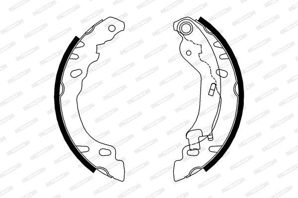 ARKA PABUÇ BALATA FIAT 500 07> PANDA 09> 1.1-1.2 1.3D (180x32) - FERODO - OEM 77362615