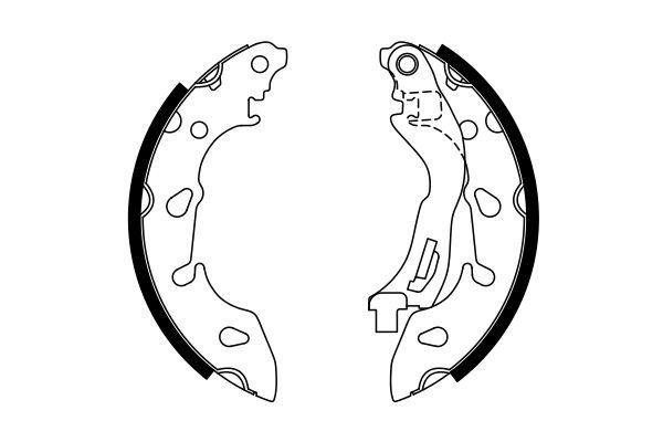 ARKA PABUÇ BALATA PANDA 04> 500 08> 500C 09> FORD KA 09> - BOSCH - OEM 1819868
