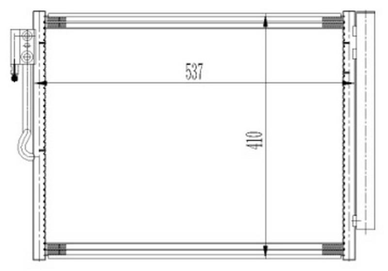 KONDENSER MERIVA 2010> - VALEO - OEM 1850154