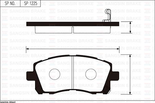 ÖN FREN BALATA SUBARU FORESTER 2,0L S Turbo 97-02 / OUTBACK 2,5L 3,0L 99-09 - SANGSIN - OEM 26296AE080