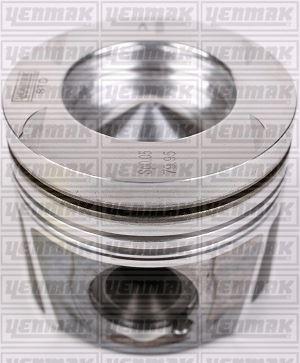 PISTON + SEGMAN STD 80.00mm MERCEDES OM622 W447 . RENAULT R9M 1.6 dCi MEGANE TALISMAN TRAFIC NISSAN QASHQAI X-TRAIL NV300 - YENMAK - OEM A6220300100