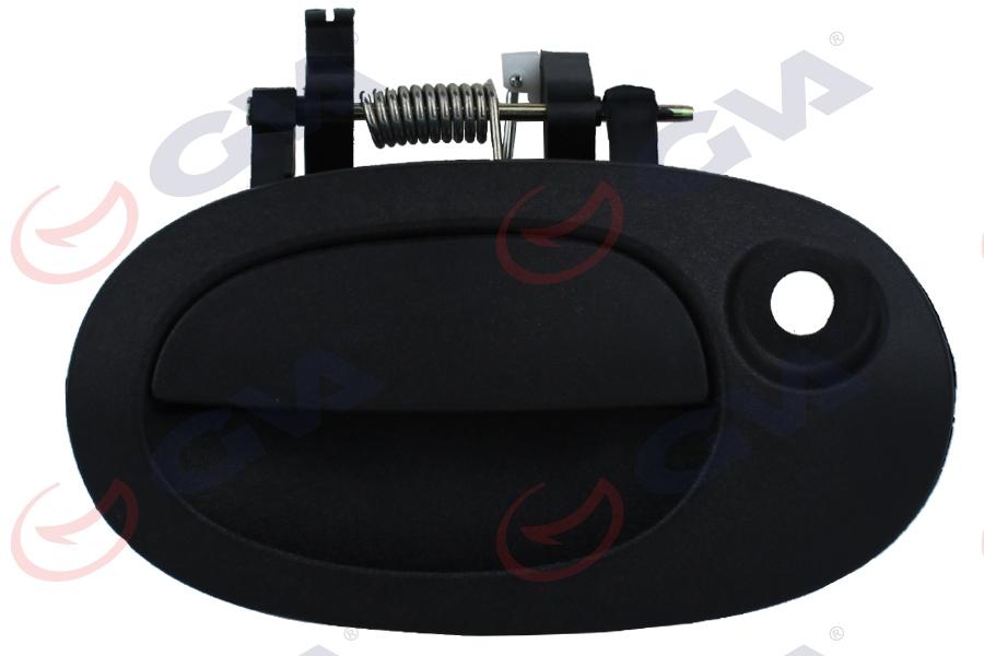 BAGAJ AÇMA KOLU (ANAHTAR DELİKLİ)TEK KAPILI BAGAJ KOLU(ANAHTAR DELİKLİ)SİYAH DESENLİ KANGOO (01-07) - GVA - OEM 7700304669
