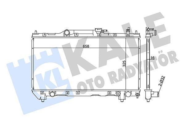 RADYATOR AVENSIS1.6-1.8 16V 97=>00 AL PL BRZ - KALE - OEM 1640002270