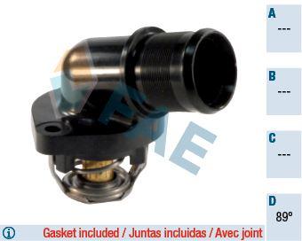 TERMOSTAT (89C) P106-P306-PARTNER-BIPPER-BERLINGO-C2-C3-NEMO-SAXO-XSARA 1.1-1.4-1.6 TU1-TU3-TU5 - FAE - OEM 1336.Q2
