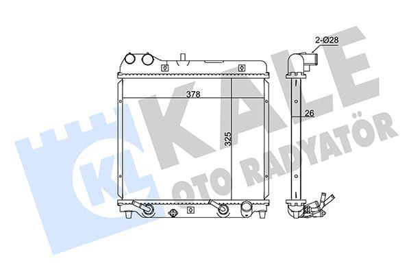 RADYATOR HONDA JAZZ II (AT) AL BRZ - KALE - OEM 19010PWA901