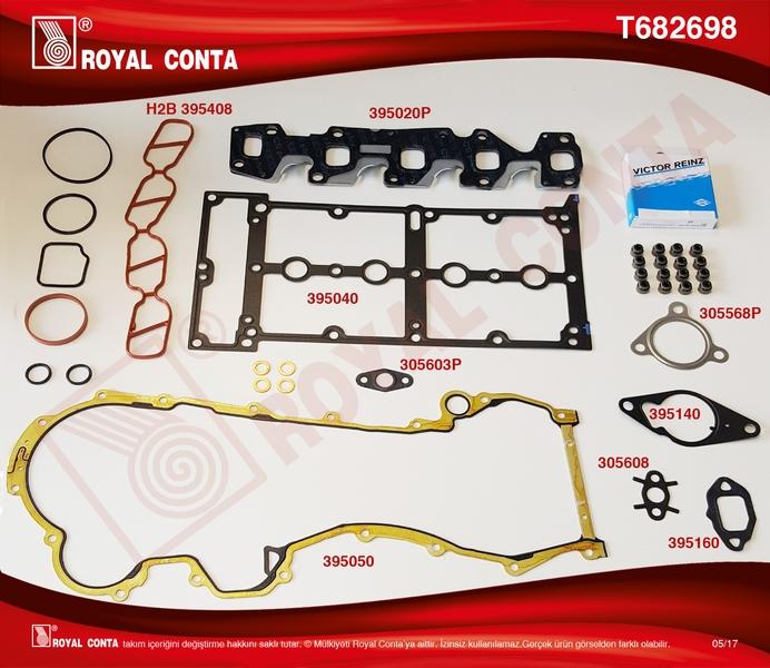 ÜST TAKIM CONTA (SUBAP CON.İLE-SKC`SİZ) DOBLO-LINEA-GRANDE PUNTO-ASTRA H-CORSA D 1.3DMTJ-CDTI - ROYAL - OEM 71744288