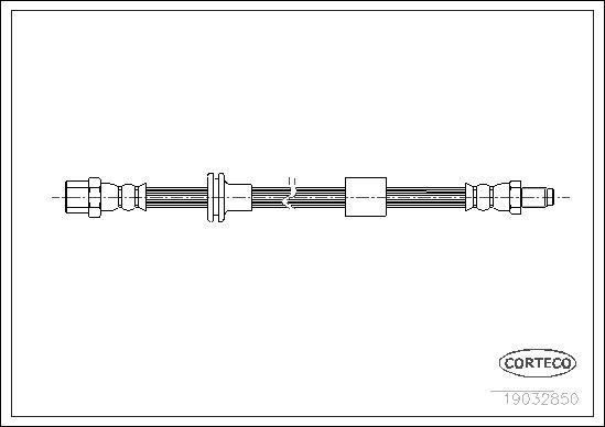 FREN HORTUMU ON MERCEDES S-CLASS W140 91>99 - CORTECO - OEM A1404200048