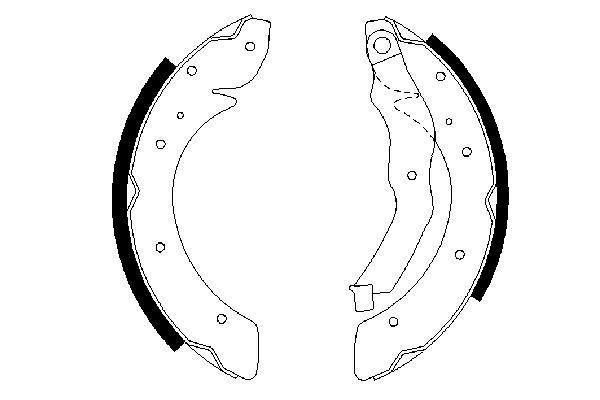 ARKA PABUÇ BALATA MGN 1.4 1.6 1.9D 2.0 (99-03) LGN 1.8 2.0 (95-01) SCENIC 1.9TDİ 2.0 (99-03)(228x40( - BOSCH - OEM 7701205339