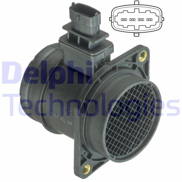 HAVA KÜTLE ÖLÇER (DEBİMETRE) FIAT DOBLO 05> GRA - DELPHI - OEM 55183650