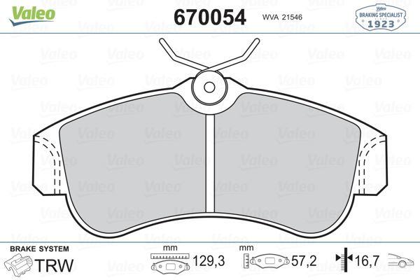 ÖN FREN BALATA NISSAN PRIMERA 1,6L GA16DE P11 97-98 - VALEO - OEM 410602F025