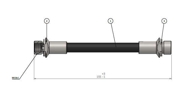 FREN HORTUMU arka VERSO 12- - CAVO - OEM 90947W2025