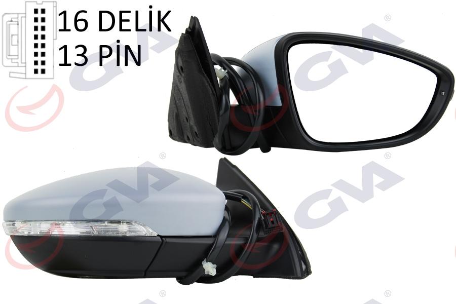 AYNA KOMPLE SAG KATLANIR 8 PİN JETTA 2011-2015 - GKL - OEM 5C7857508T