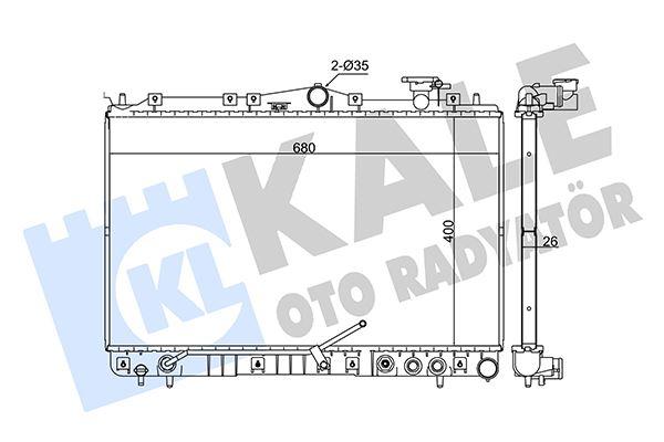 RADYATOR SONATA III (AT) AL PL BRZ - KALE - OEM 25310-34050