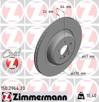 FREN DISKI ARKA BMW G11 G12 G14 G15 G02 G05 - ZIMMERMANN - OEM 34216860927