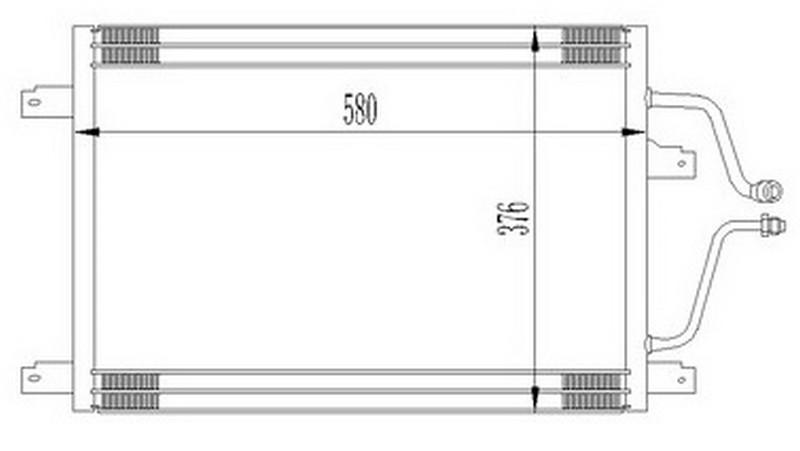 KLİMA KONDENSERİ ESPACE III 2.2 TD 96=> LGN I 2.2 TD 94=> (OTO.-MEK.) - ORIS - OEM 7701204731