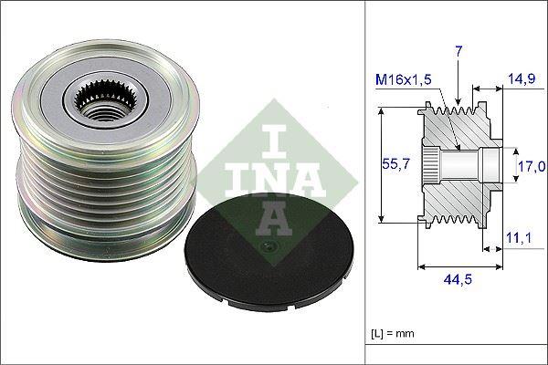 ALTERNATOR KASNAGI MERCEDES W203 S203 CL203 C209 A209 W211 R171 - INA - OEM A2711550016