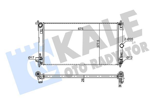 RADYATOR CH-R AL PL BRZ - KALE - OEM 164000Y170