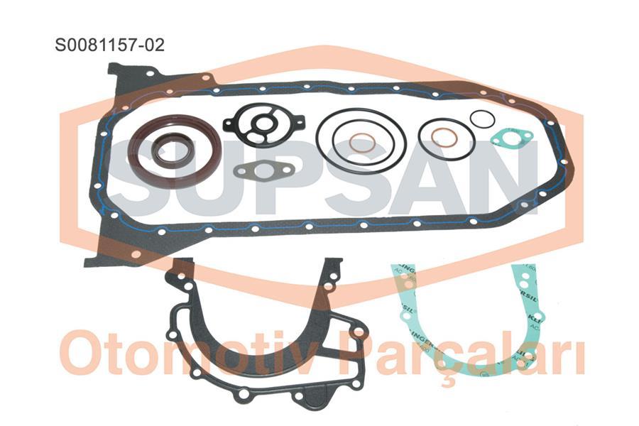 CONTA ALT TAKIM VW TRANSPORTER 2400 DİZEL 5 SİLİNDİR - ACU/AAB - SUPSAN - OEM 074198011B