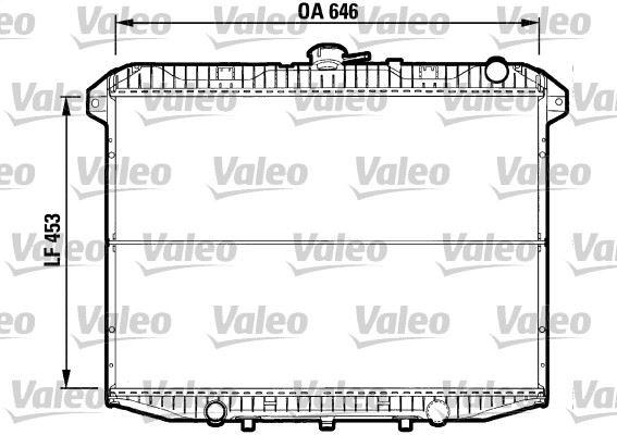 RADYATOR MAVERICK 2.7 TD AC+ - 93>98 - VALEO - OEM 1953239
