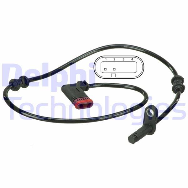 ABS HIZ SENSÖRÜ ARKA CLS220-CLS250-CLS350-CLS400-CLS500-CLS63-E200-E220-E250-E300-E350-E400-E500-E63 - DELPHI - OEM 2125402117