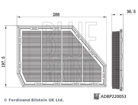 HAVA FİLTRESİ X6 (G06) — BLUEPRINT ADBP220053 - BLUEPRINT - OEM 13718693611