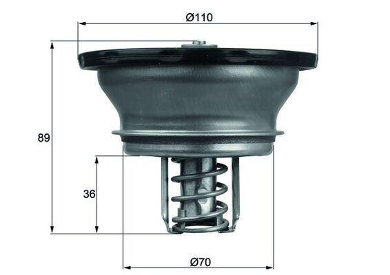TERMOSTAT Thermostat. heavy duty — MAHLE THD382 - MAHLE