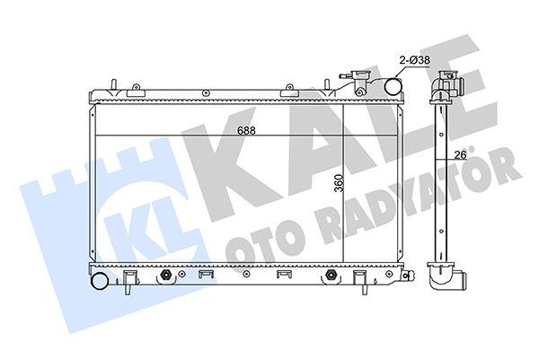 RADYATOR FORESTER (AT) AL PL BRZ - KALE - OEM 45111-SA131