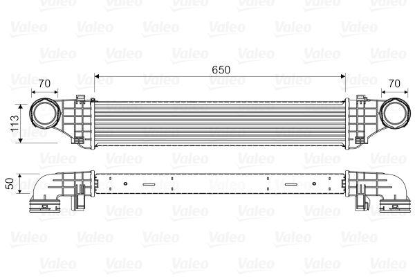TURBOSARJ RADYATORU MERCEDES E-CLASS W211 S211 — VALEO 818337 - VALEO - OEM A2115001002